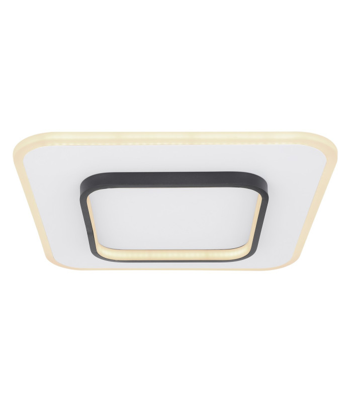 Lima Round Integrated LED Semi Flush Ceiling Light White LED Dimmable 3000-6000K Remote Control-3