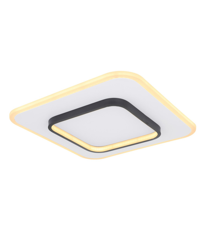 Lima Round Integrated LED Semi Flush Ceiling Light White LED Dimmable 3000-6000K Remote Control-6
