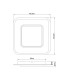 Lima Round Integrated LED Semi Flush Ceiling Light White LED Dimmable 3000-6000K Remote Control-11