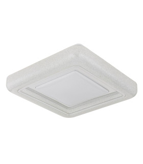 Marcia Square Decorative Flush Ceiling Light White LED 4000K-2