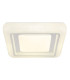 Marcia Square Decorative Flush Ceiling Light White LED 4000K-3