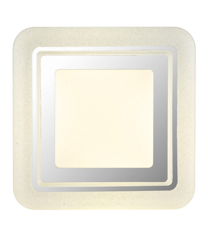 Marcia Square Decorative Flush Ceiling Light White LED 4000K-4