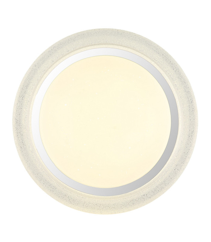 Marcia Round Decorative Flush Ceiling Light White LED 4000K-3
