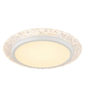 Abigail Decorative Flush Ceiling Light White Matt LED 3000K-1