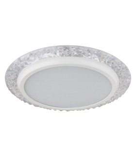 Abigail Decorative Flush Ceiling Light White Matt LED 3000K-2