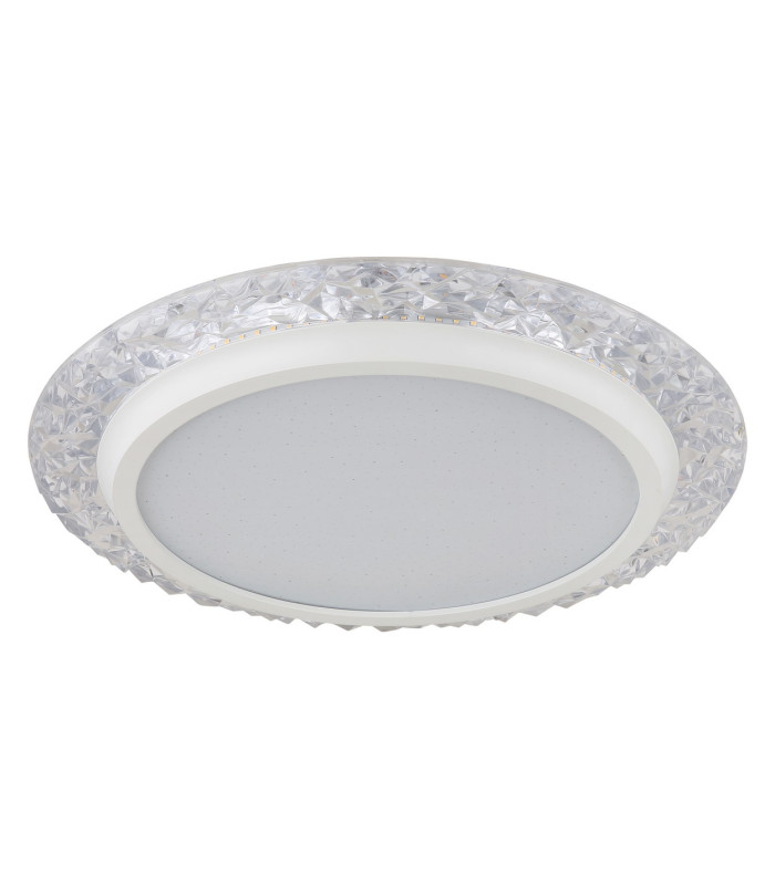 Abigail Decorative Flush Ceiling Light White Matt LED 3000K-2