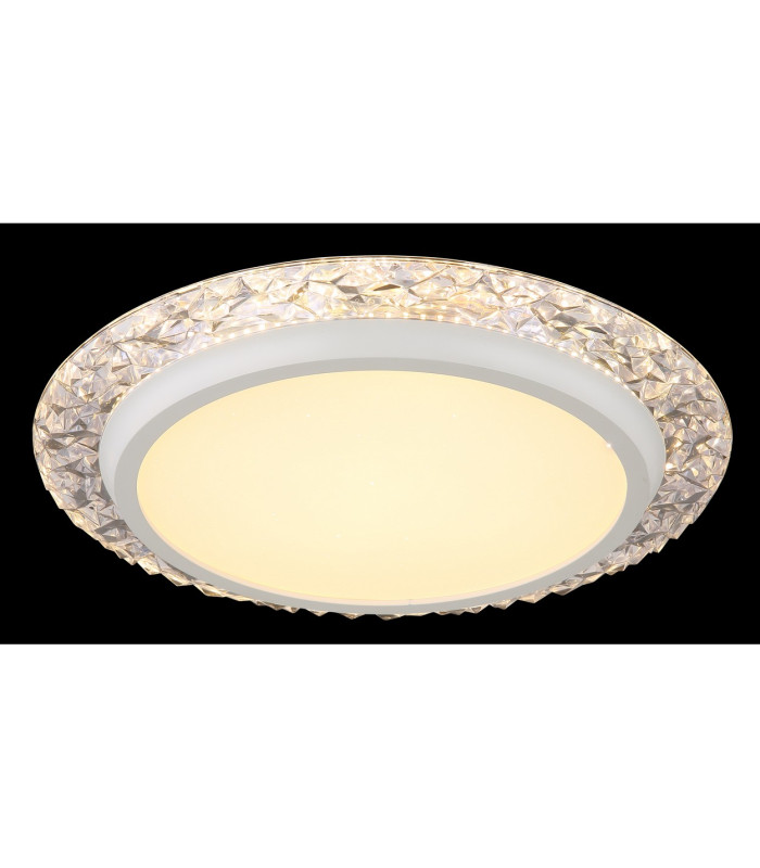 Abigail Decorative Flush Ceiling Light White Matt LED 3000K-4