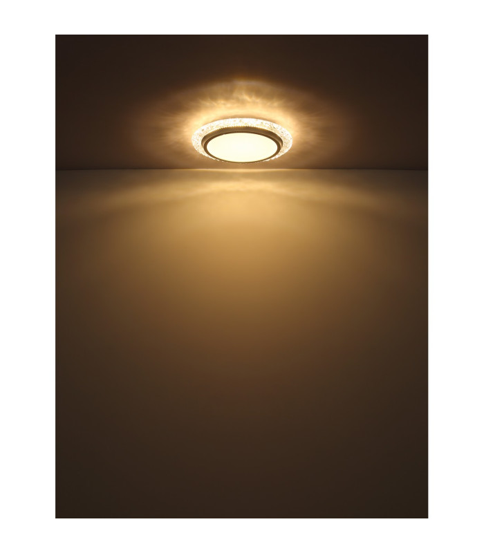 Abigail Decorative Flush Ceiling Light White Matt LED 3000K-5