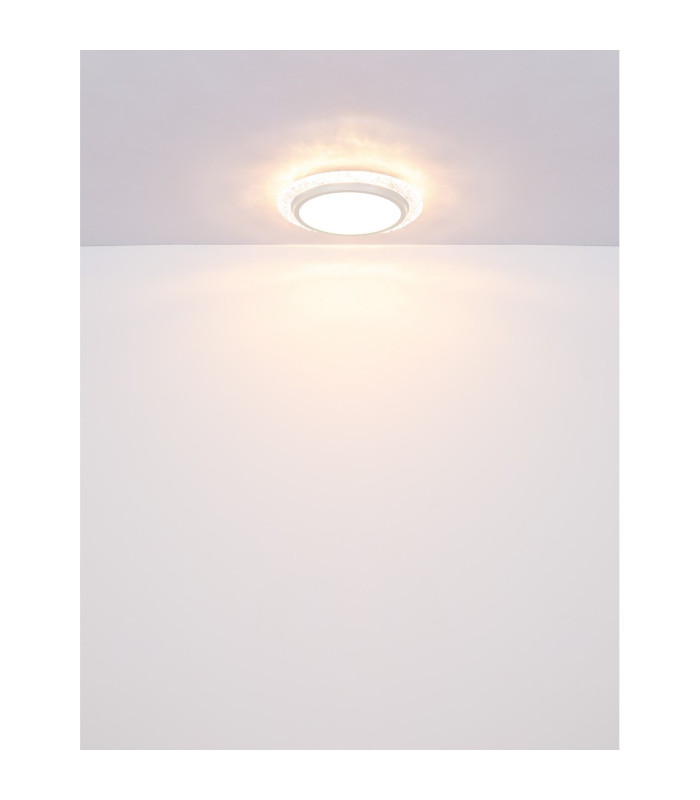 Abigail Decorative Flush Ceiling Light White Matt LED 3000K-6