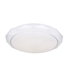 Andi Decorative Flush Ceiling Light White LED Dimmable 3000-6500K Remote Control-1