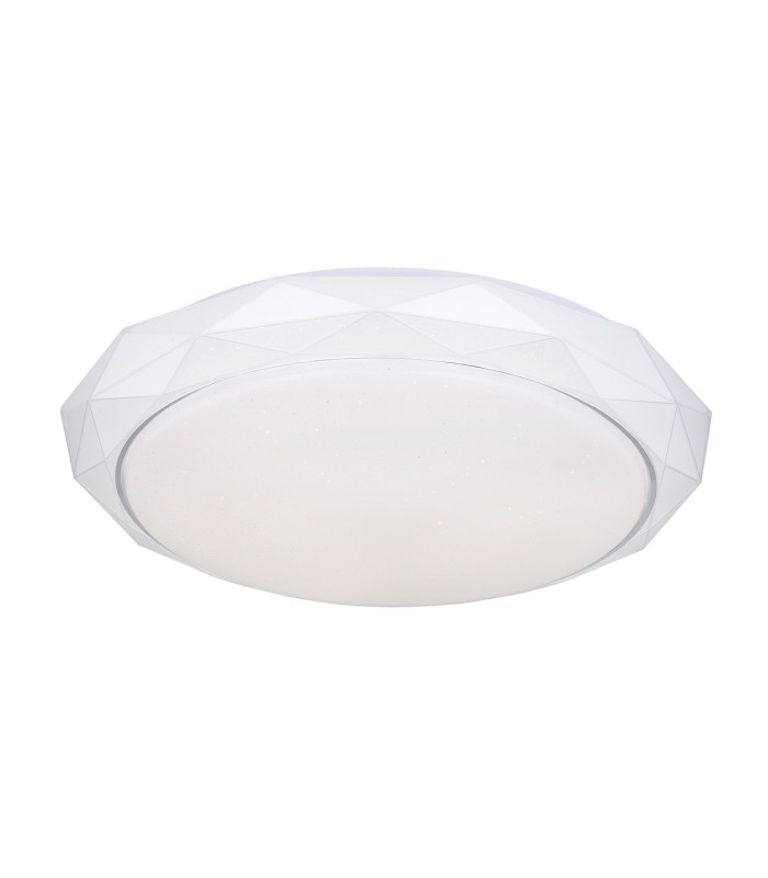 Andi Decorative Flush Ceiling Light White LED Dimmable 3000-6500K Remote Control-1