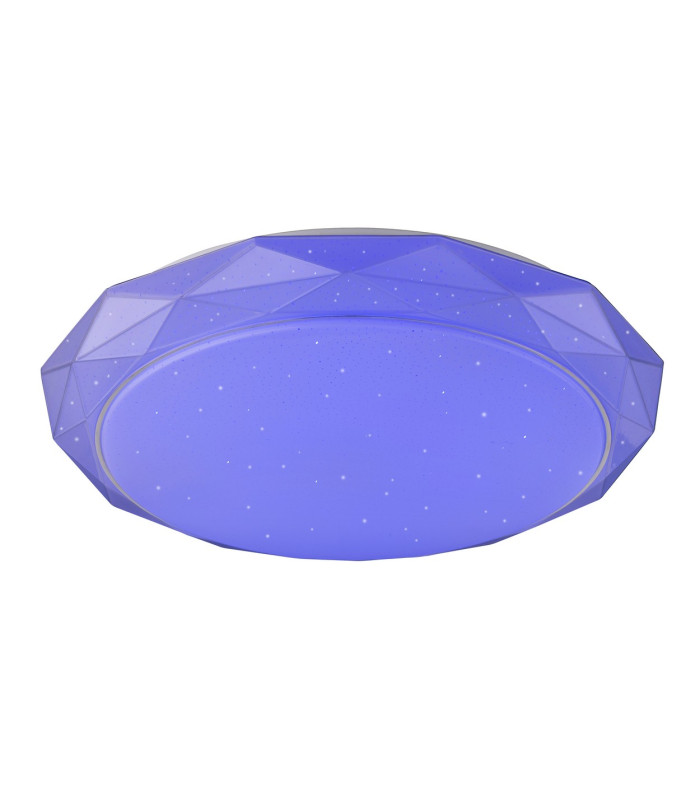 Andi Decorative Flush Ceiling Light White 1x RGB LED Dimmable 3000-6500K Remote Control-3