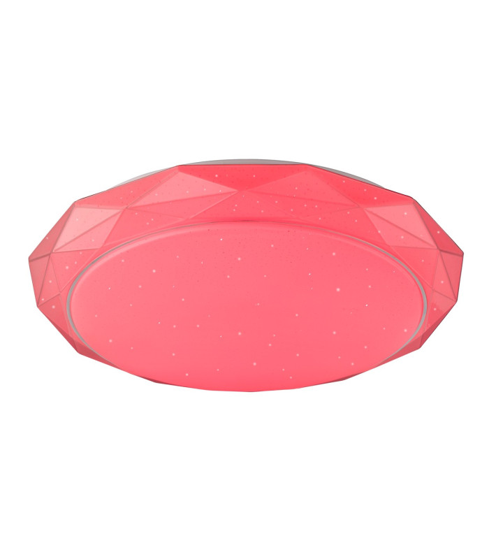 Andi Decorative Flush Ceiling Light White 1x RGB LED Dimmable 3000-6500K Remote Control-7