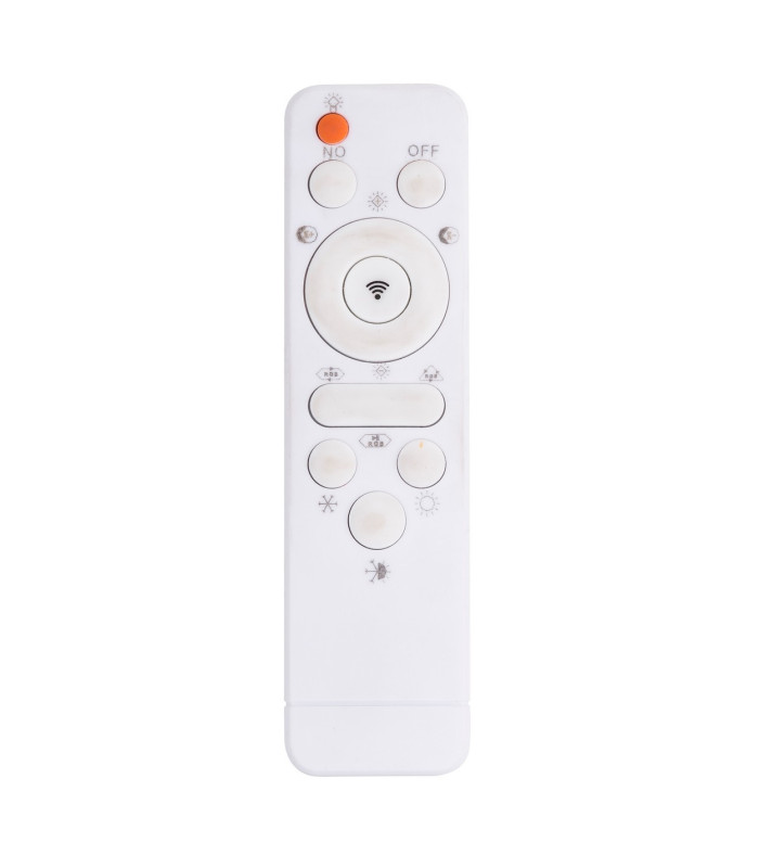 Andi Decorative Flush Ceiling Light White 1x RGB LED Dimmable 3000-6500K Remote Control-8