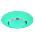 Candida Decorative Flush Ceiling Light White 1x RGBW LED Dimmable 3000K Remote Control-6