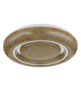 Rada Decorative Flush Ceiling Light White LED 3000K-2