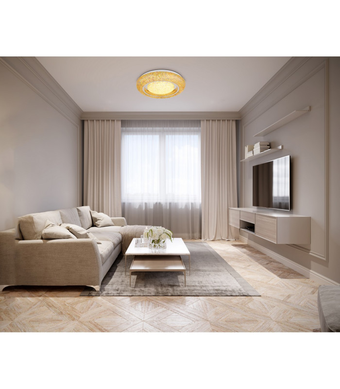 Rada Decorative Flush Ceiling Light White LED 3000K-7