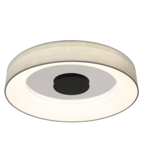 Terpsa Integrated LED Semi Flush Ceiling Light White Matt LED Dimmable 2700-6500K Remote Control-1