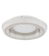 Sharper 40cm Integrated LED Semi Flush Ceiling Light White Matt LED 2700-6000K-2