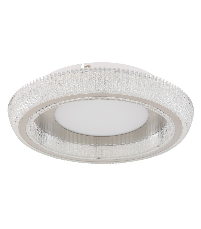 Sharper 40cm Integrated LED Semi Flush Ceiling Light White Matt LED 2700-6000K-2