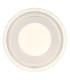 Sharper 40cm Integrated LED Semi Flush Ceiling Light White Matt LED 2700-6000K-3