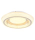 Sharper 40cm Integrated LED Semi Flush Ceiling Light White Matt LED 2700-6000K-4