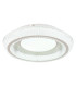 Sharper 40cm Integrated LED Semi Flush Ceiling Light White Matt LED 2700-6000K-5
