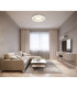 Sharper 40cm Integrated LED Semi Flush Ceiling Light White Matt LED 2700-6000K-9
