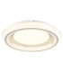 Sharper 50cm Integrated LED Semi Flush Ceiling Light White Matt LED 2700-6000K-1