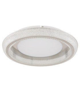 Sharper 50cm Integrated LED Semi Flush Ceiling Light White Matt LED 2700-6000K-2