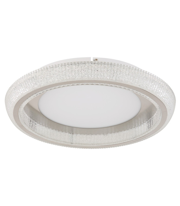 Sharper 50cm Integrated LED Semi Flush Ceiling Light White Matt LED 2700-6000K-2