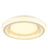 Sharper 50cm Integrated LED Semi Flush Ceiling Light White Matt LED 2700-6000K-4