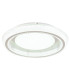 Sharper 50cm Integrated LED Semi Flush Ceiling Light White Matt LED 2700-6000K-5