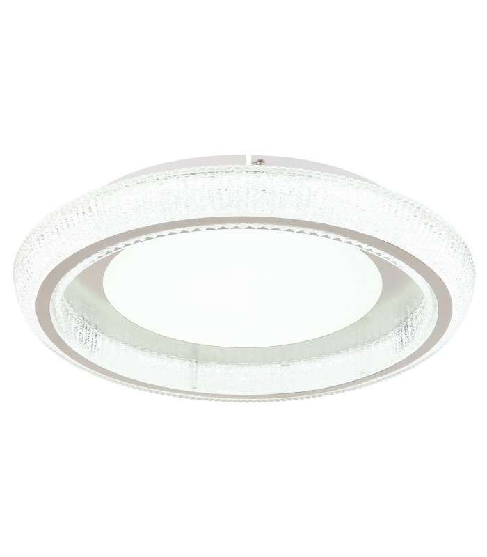 Sharper 50cm Integrated LED Semi Flush Ceiling Light White Matt LED 2700-6000K-5