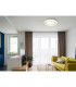 Sharper 50cm Integrated LED Semi Flush Ceiling Light White Matt LED 2700-6000K-9