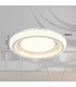 Sharper 50cm Integrated LED Semi Flush Ceiling Light White Matt LED 2700-6000K-10