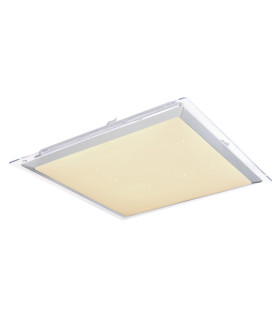 Rena Integrated LED Semi Flush Ceiling Light White LED Dimmable 3000-6000K Remote Control-1