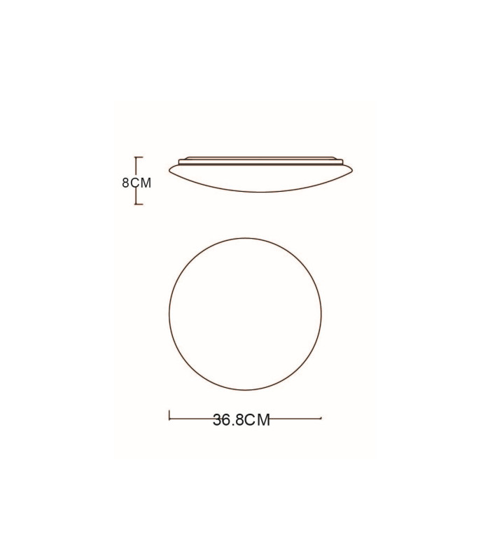 Pierre Integrated LED Semi Flush Ceiling Light White LED 3000K-3