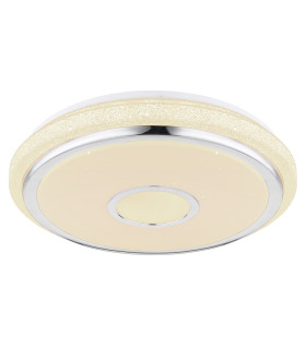Dani Integrated LED Semi Flush Ceiling Light White LED Dimmable 2700-6500K Remote Control Timer-1