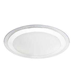 Nicole II Integrated LED Semi Flush Ceiling Light Chrome LED Dimmable 3000-6000K Remote Control-2