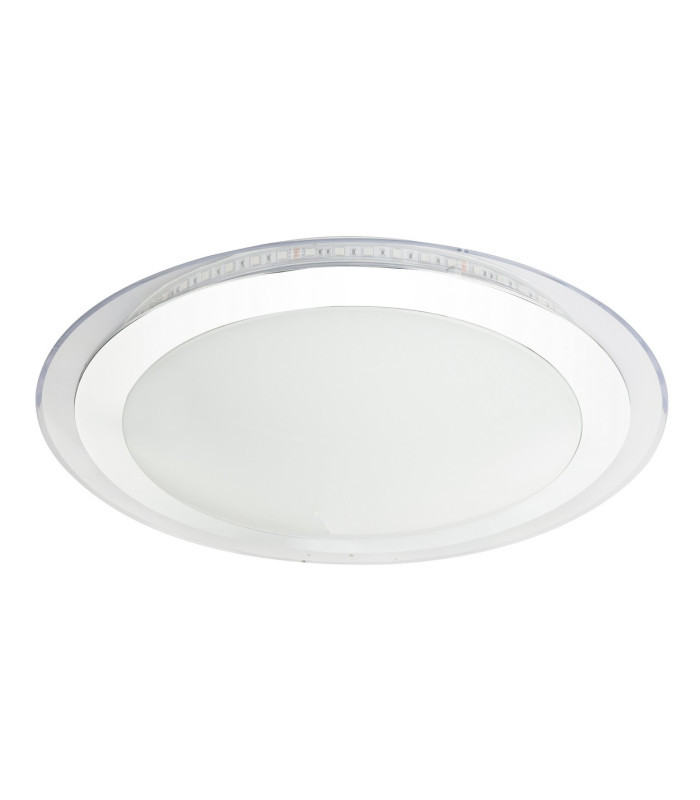 Nicole II Integrated LED Semi Flush Ceiling Light Chrome LED Dimmable 3000-6000K Remote Control-2
