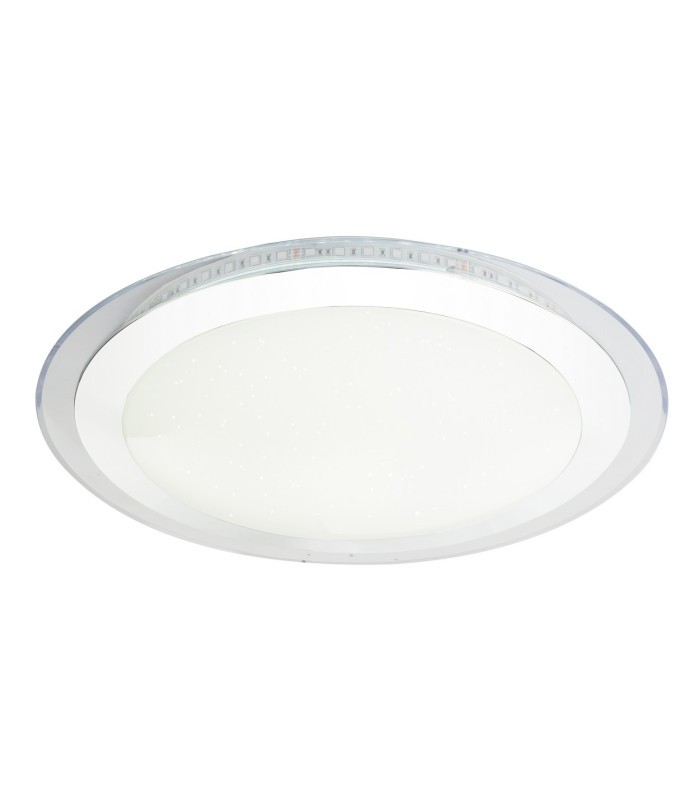 Nicole II Integrated LED Semi Flush Ceiling Light Chrome LED Dimmable 3000-6000K Remote Control-4