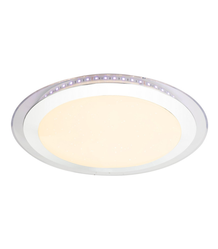 Nicole II Integrated LED Semi Flush Ceiling Light Chrome LED Dimmable 3000-6000K Remote Control-7