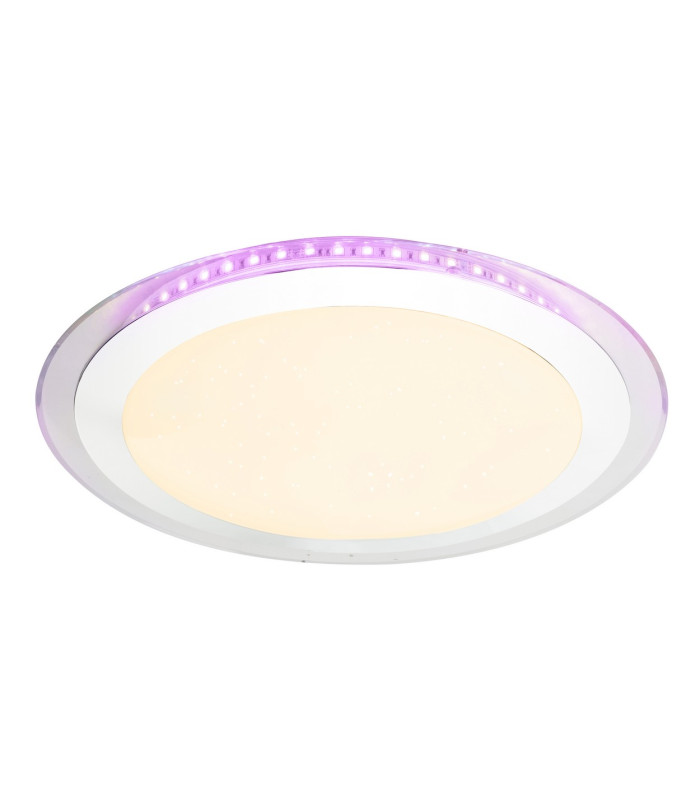 Nicole II Integrated LED Semi Flush Ceiling Light Chrome LED Dimmable 3000-6000K Remote Control-9