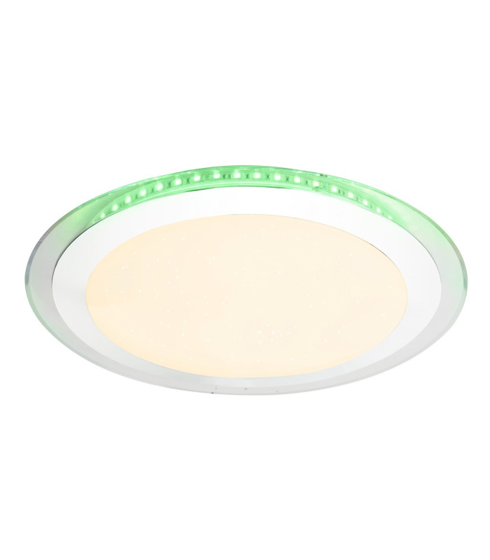 Nicole II Integrated LED Semi Flush Ceiling Light Chrome LED Dimmable 3000-6000K Remote Control-10