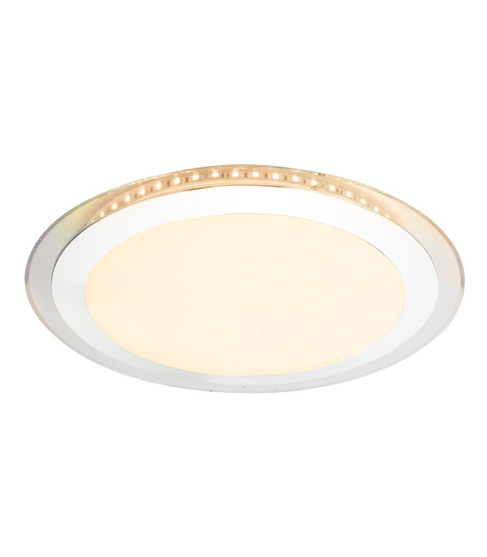 Nicole II Integrated LED Semi Flush Ceiling Light Chrome LED Dimmable 3000-6000K Remote Control-11