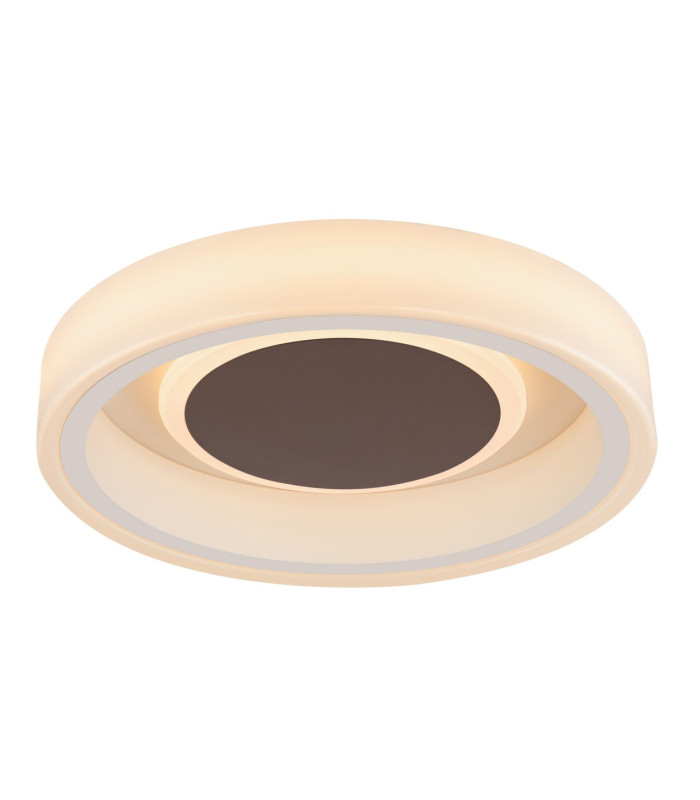 Goffi 35cm Integrated LED Semi Flush Ceiling Light White LED 3000K-1