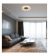 Goffi 35cm Integrated LED Semi Flush Ceiling Light White LED 3000K-5