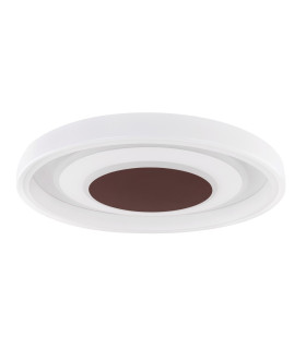 Goffi 69cm Integrated LED Semi Flush Ceiling Light White LED Dimmable 3000-6000K Remote Control-2