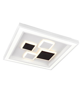 Nolo Integrated LED Semi Flush Ceiling Light White LED Dimmable 3000-6000K Remote Control-1